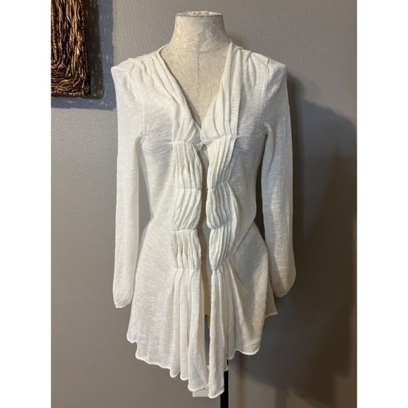 Anthropologie MOTH Cardigan Sweater Medium White - Picture 1 of 12